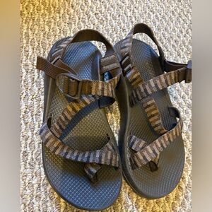 Chaco Men's Brown Striped Webbing Sport Sandals